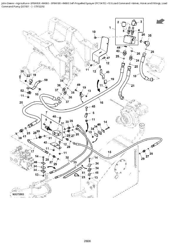 John Deere R4060 SelfPropelled Sprayer Parts Catalog (PC13470) A++